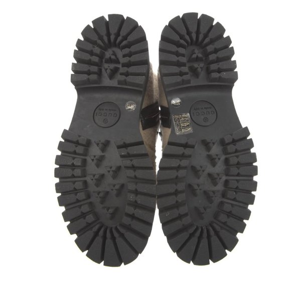 Gucci Beige and Black Ankle Boots - Picture 3 of 5